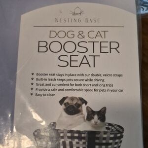 Black and White Dog & Cat Booster Seat